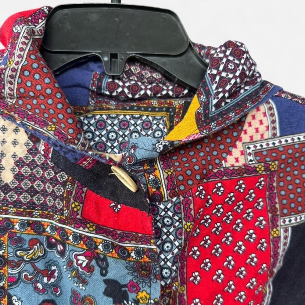 Colorful Patchwork Coat - Picture 3 of 5